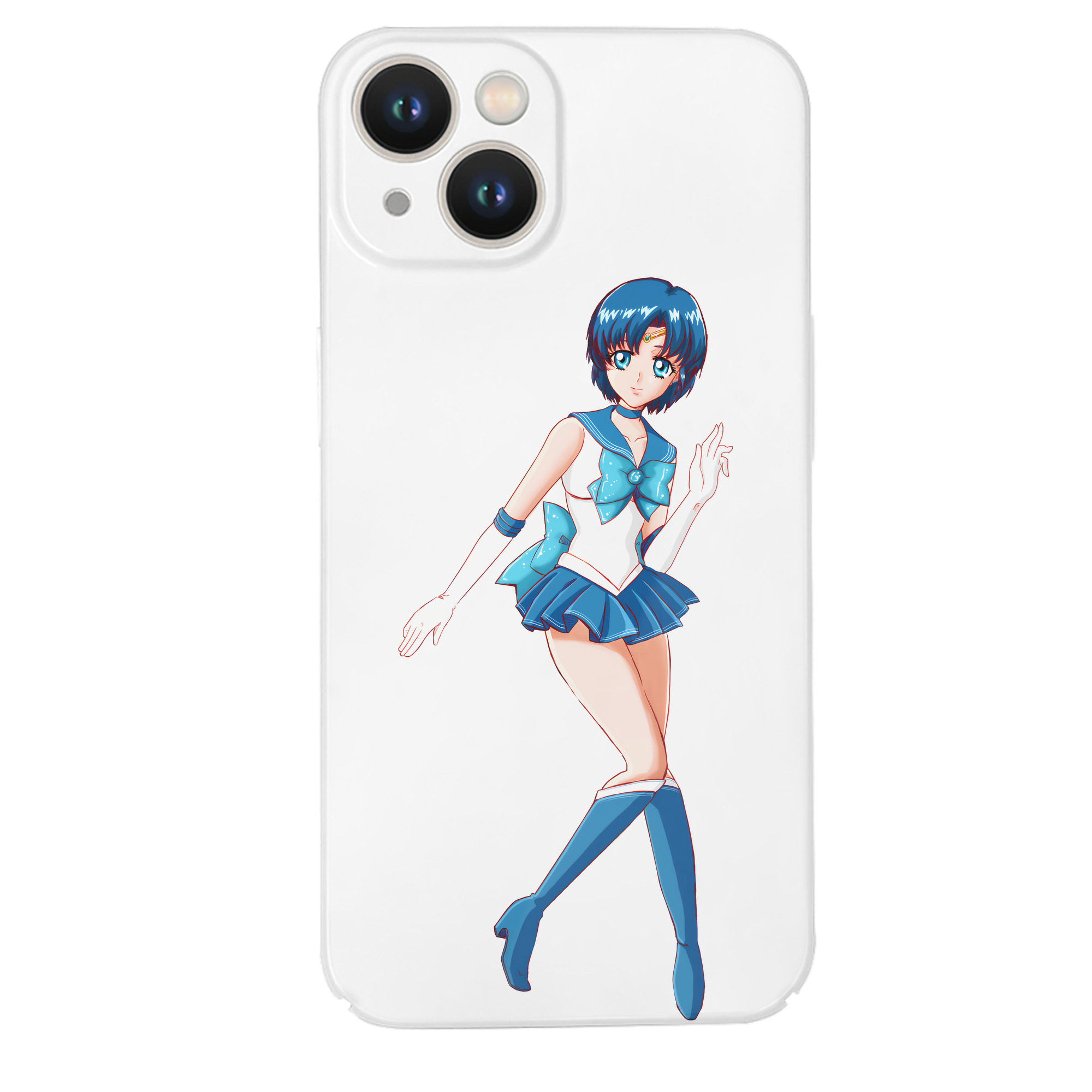 （画像用） 美少女戦士セーラームーン 水野 亜美 みずの あみ Sailor Moon Mizuno Ami 【iPhone 14シリーズ対応】ハードケース